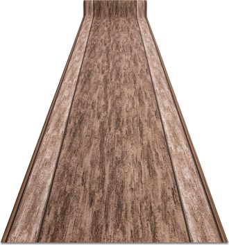 RugsX Rugsx - Alfombra De Pasillo Con Refuerzo De Goma Rama Marr&oacute;n 100cm Brown 100x1150 Cm