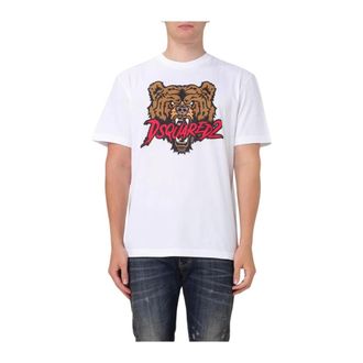 Dsquared2 T-Shirts, male, White, Size: XL T-Shirt