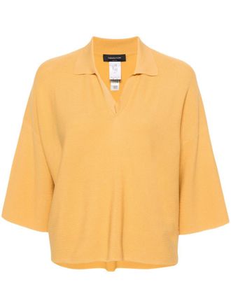 Fabiana Filippi knitted polo shirt - Orange