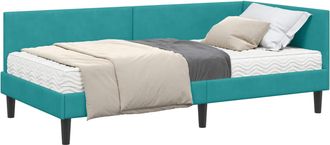vidaXL Estructura De Cama Esquina Con Colch&oacute;n 2 Uds. Tuquesa Vidaxl