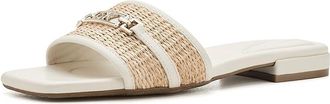Calvin Klein Tardy Womens Sandals Light Natural Woven : 6.5 M, Faux Leather