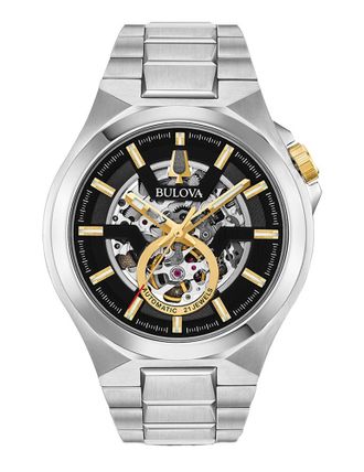 Bulova Classics/ Maquina Heren Zilveren Horloge 98A224