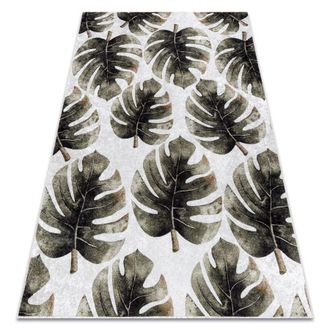 RugsX Rugsx - Alfombra Lavable Miro 52102.801 Hojas De Monstera Antideslizante - Verde Green 160x220 Cm