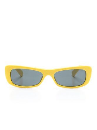 Jacquemus Les Lunettes Capri zonnebril - Geel