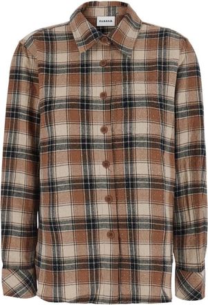 P.A.R.O.S.H. Cowboy Shirt - Dames - Overhemden - Beige - S - Katoen - Overhemden