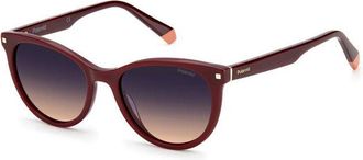 Polaroid PLD 4111/S/X B3V/XW Womens Sunglasses Burgundy Size 53
