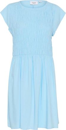 Saint Tropez Gisla SZ Jurk - Dames - Korte kleedjes - Blauw - S - Kleedjes