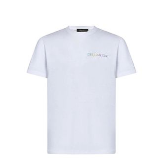 Dsquared2 T-Shirts, male, White, Size: S T-Shirt