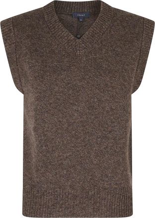 SOEUR Karl Cardigan - Dames - V-hals truien - Bruin - S - Truien & Vesten