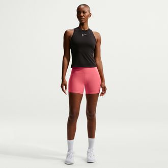 Nike Womens Court Dri-FIT Tennis Shorts with Pockets in Pink | FZ6677-850