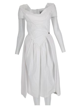 Vivienne Westwood Sunday Knee-Length Off-Shoulder Organic Cotton Dress