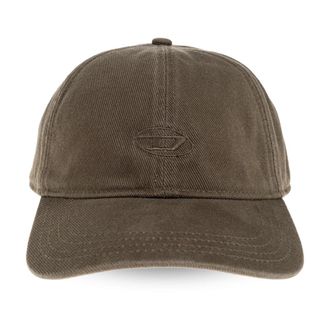 Diesel Baseball cap C-Run-Wash - Heren - Petten - Groen - S - Katoen - Accessoires