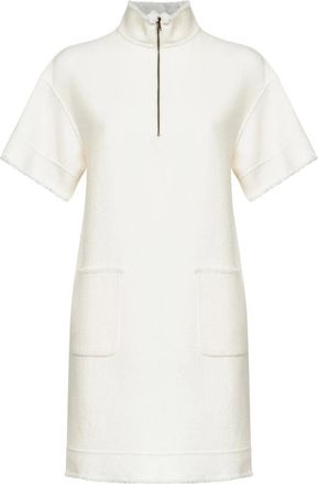 Max Mara Kleedjes, Dames, Wit, 2Xs, Wol, Gebreide jurk