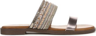 Blowfish Dames Blowfish Malibu Curtis Versierde Slide Sandalen in Taupe
