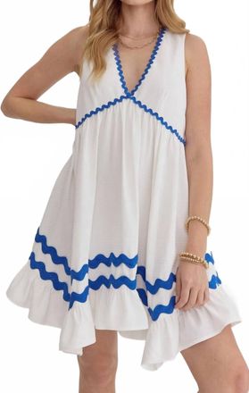 Entro Ingrid Mini Dress In White