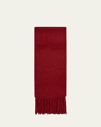 Max Mara Osso Fringed Alpaca Scarf