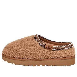 UGG (WMNS) UGG Tasman Maxi Curly Slipper Chestnut 1158356-CHE