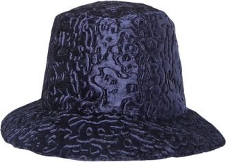Flapper Astrakhan Emmerhoed - Dames - Hoeden - Blauw - L - Accessoires