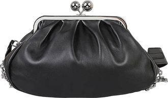 Max Mara Pasticcino Super Clutch - Dames - Clutches - Zwart - ONE Size - Leer - Tassen