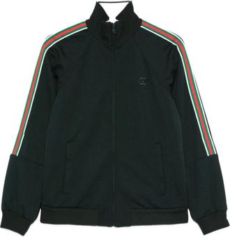 Gucci Hoodies & sweatvesten, Dames, Groen, S, Sweater met ritssluiting