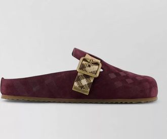 Burberry leather mules