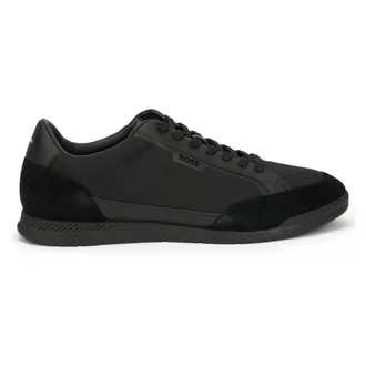 HUGO BOSS Sneakers Nitan - Heren - Schoenen - Zwart - Maat: 41 EU Katoen
