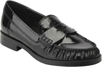 Marc Fisher Nell Penny Loafer in Black at Nordstrom, Size 9.5