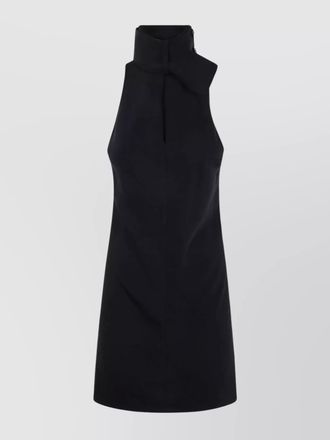 Courr&egrave;ges mockneck mini dress