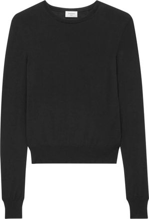 Saint Laurent Truien & Vesten, Dames, Zwart, M, Wol, Cassandre Sweater