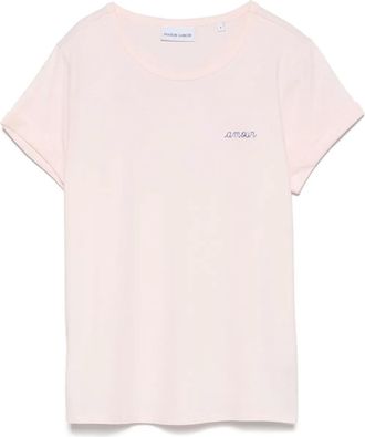 Maison Labiche Poitou Amour T-shirt - women - Organic Cotton - S - Pink