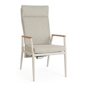 OEM Silla De Jard&iacute;n Fellini Bolzano, Color Beige, Aluminio, Extensible