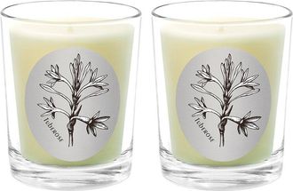 Qualitas Tuberose Two Scented Beeswax Candle Set