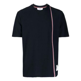 Thom Browne Short Sleeve T-Shirt Navy MJS252A-J0138-415