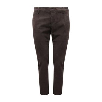 Dondup Slim-fit Trousers, male, Brown, Size: W33 Spiritissimo Velvet Trousers
