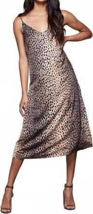 Good American Feline Fine Tank Dress In Cheetah