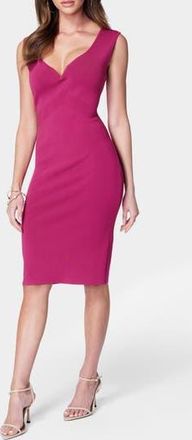 Bebe Sleeveless Body-Con Sweater Dress in Fuchsia at Nordstrom Rack, Size X-Large