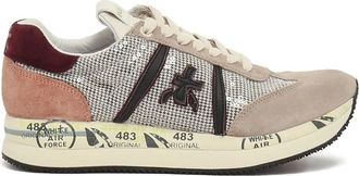 Premiata Sneakers verfraaid met pailletten - Beige