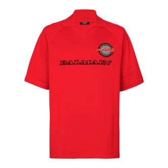 Balmain Hombre, Camisetas, Rojo, Talla: XS