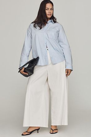 Maeve Wide-Leg Pleated Pants