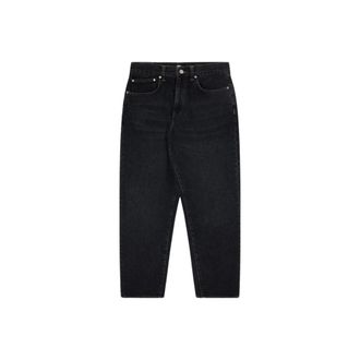Edwin Zwarte Denim Tapered Leg Broek - Dames - Slim Fit Jeans - Zwart - W32 - Denim - Jeans
