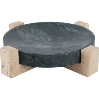 R16 Home Archer Large Marble Tray in Green at Nordstrom Rack