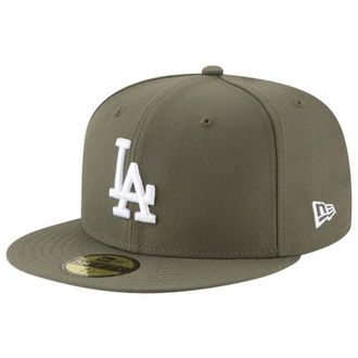 New Era Mens Los Angeles Dodgers Dodgers 5950 - White/Olive Size 6 7/8