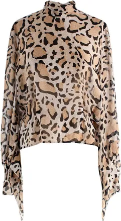 Petar Petrov Sheer Leopard Print Blouse Size XS