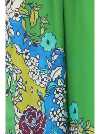Alemais Womens Silk Pants Nanci Multicolour Trousers