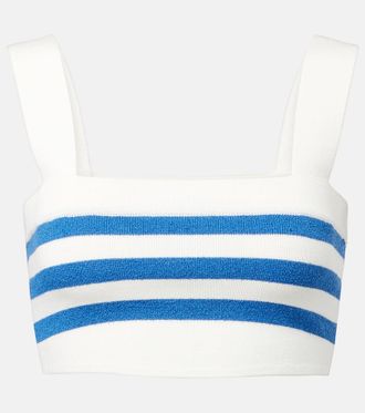 Possé Ari striped crop top