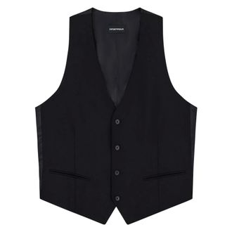 Emporio Armani Kostuums, Heren, Blauw, L, Suit Vests