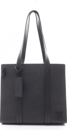 Louis Vuitton Black Leather Tote Bag (Pre-Owned)