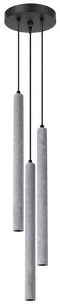 Sollux Lighting Design Pendellampe Pastelo 3-flammig (rund), Zement