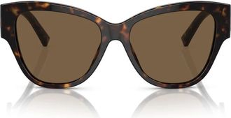 Dolce & Gabbana Butterfly Zonnebril - unisex - Zonnebrillen - Bruin - 54 MM - Accessoires