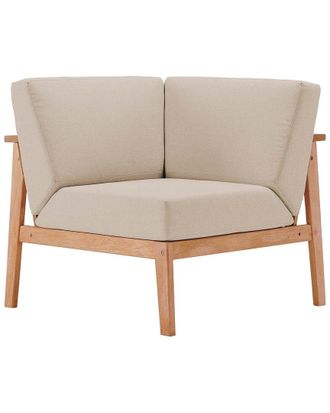 ModWay Sedona Outdoor Patio Eucalyptus Wood Sectional Sofa Corner Chair